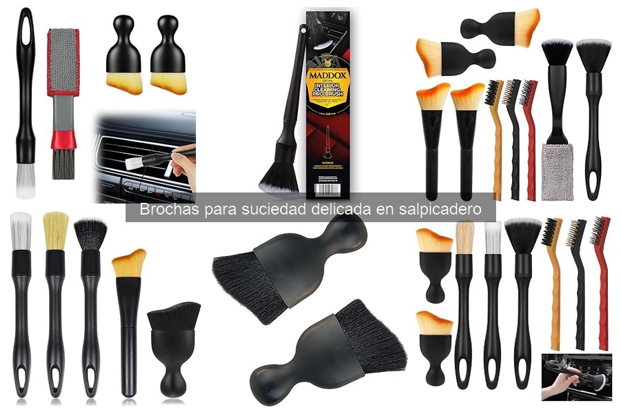 Mejores brochas para limpiar el salpicadero por material