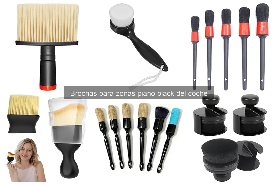 Mejores brochas para zonas piano black del coche en 2026