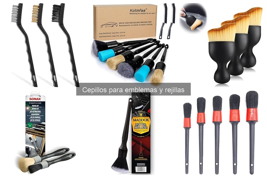 Mejores cepillos para emblemas y rejillas de coche 2026