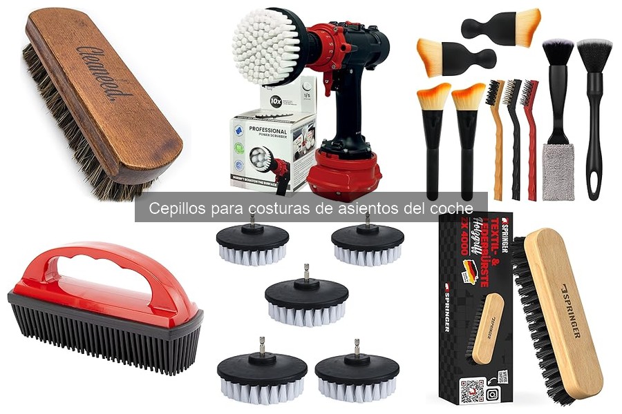 Mejores cepillos para limpiar costuras de asientos de coche