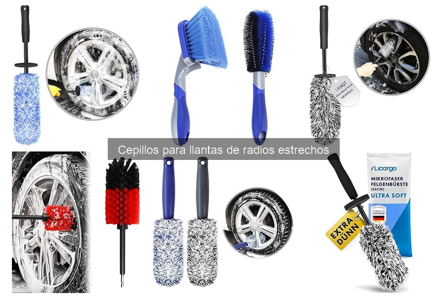 Mejores cepillos para limpiar llantas de radios estrechos