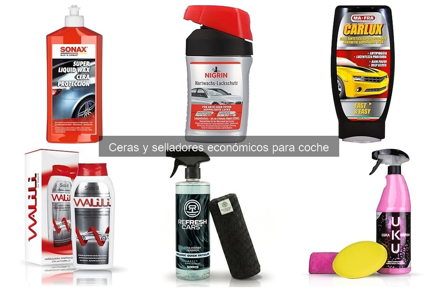 Mejores ceras y selladores económicos para coches en 2023