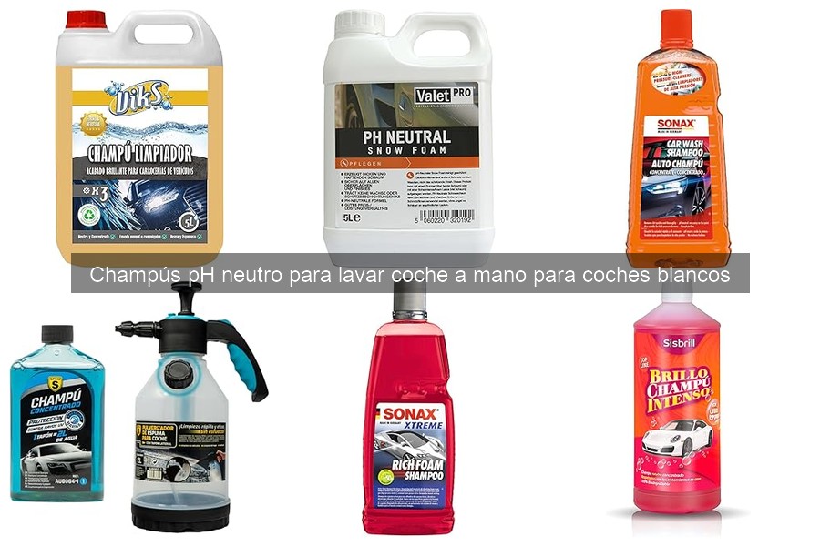 Mejores champús pH neutro para coches blancos en 2026