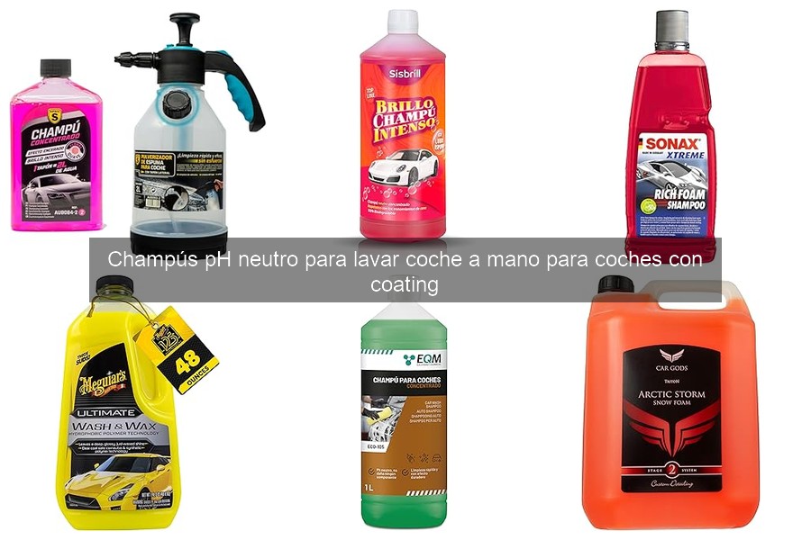 Mejores champús pH neutro para coches con coating en 2026