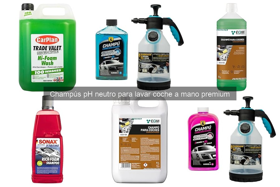 Mejores champús pH neutro para lavar coche a mano premium