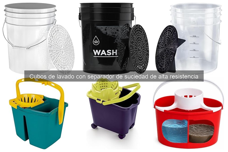 Mejores cubos de lavado con separador de suciedad para detailing