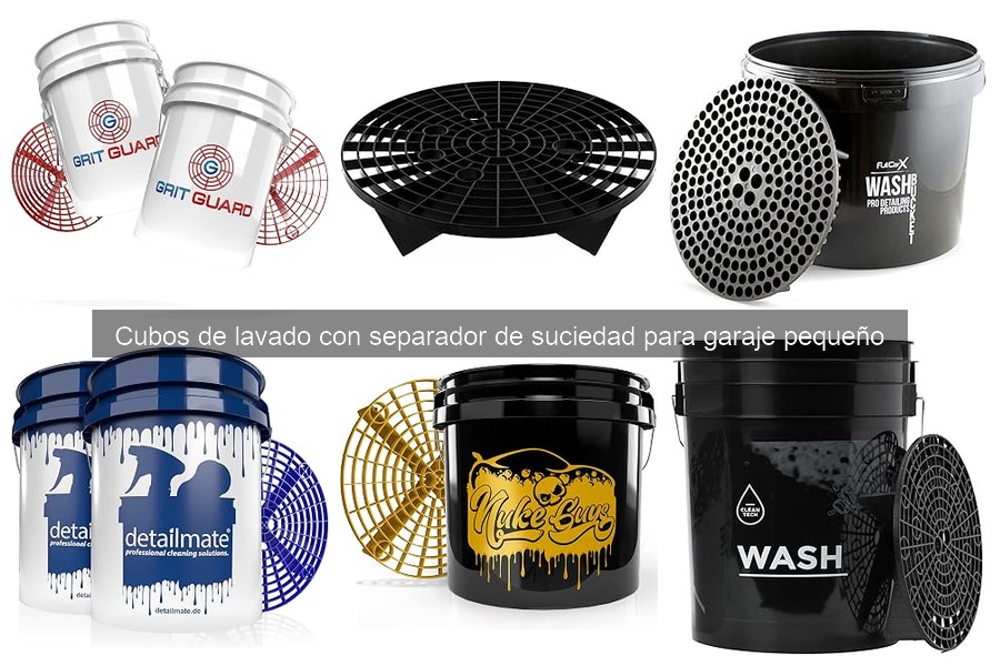 Mejores cubos de lavado con separador para garajes pequeños