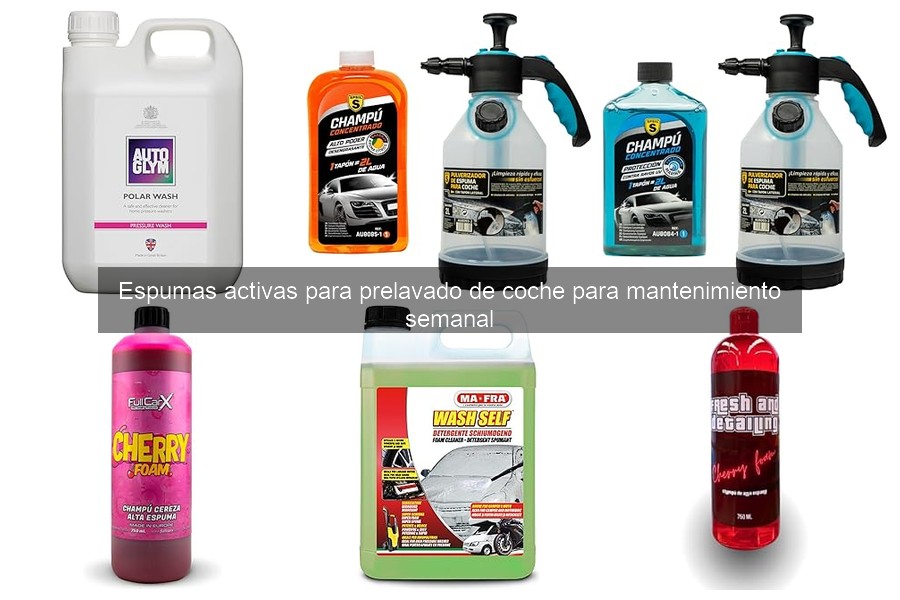 Mejores espumas activas para mantenimiento semanal de coche