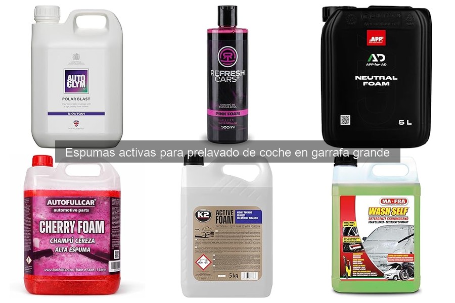 Mejores espumas activas para prelavado de coche en garrafa