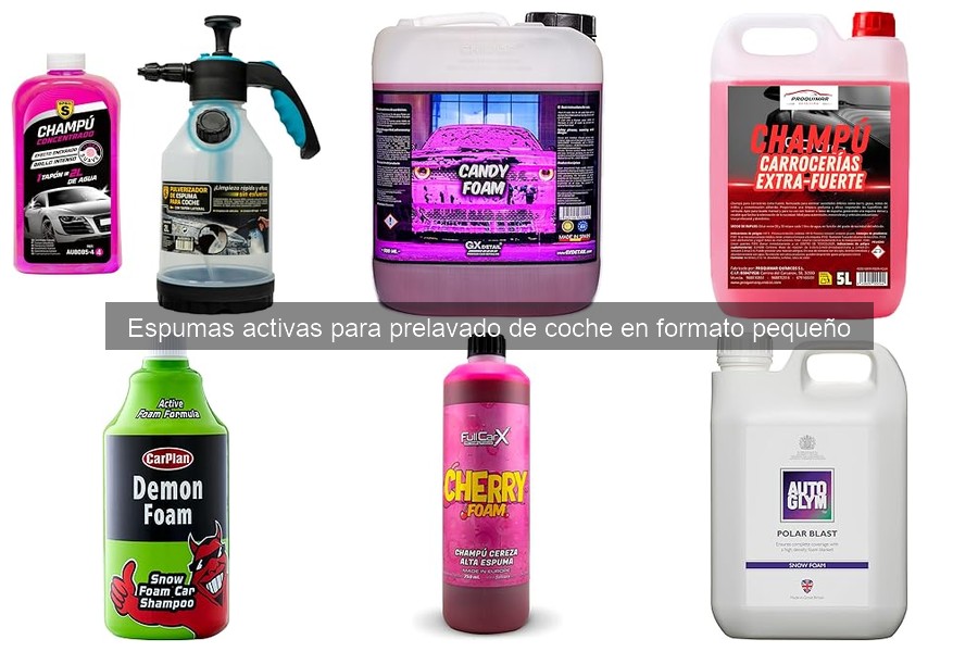 Mejores espumas activas para prelavado en formato pequeño