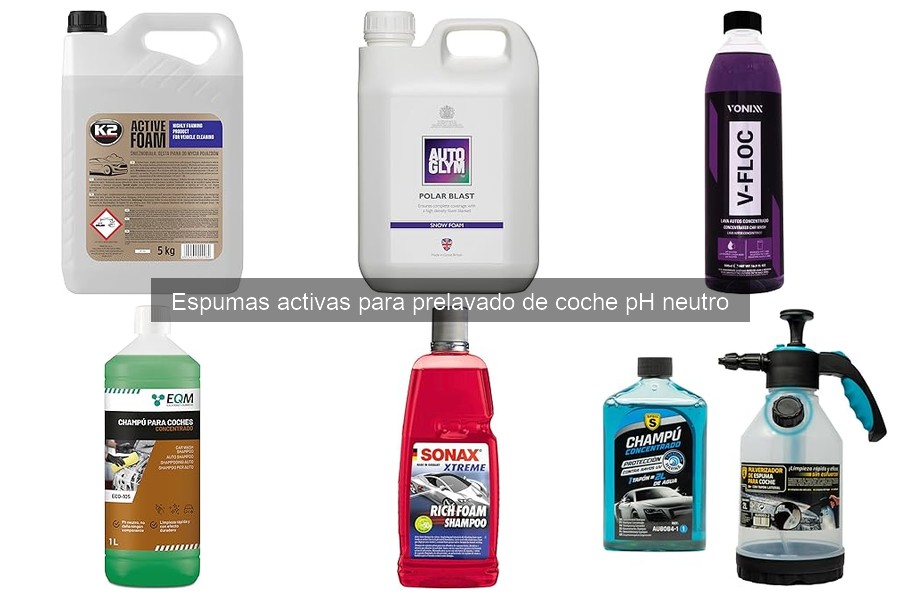 Mejores espumas activas pH neutro para prelavado en 2026