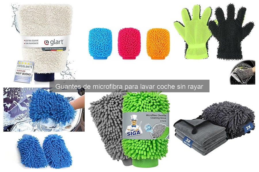 Mejores guantes de microfibra para lavar coches sin rayar