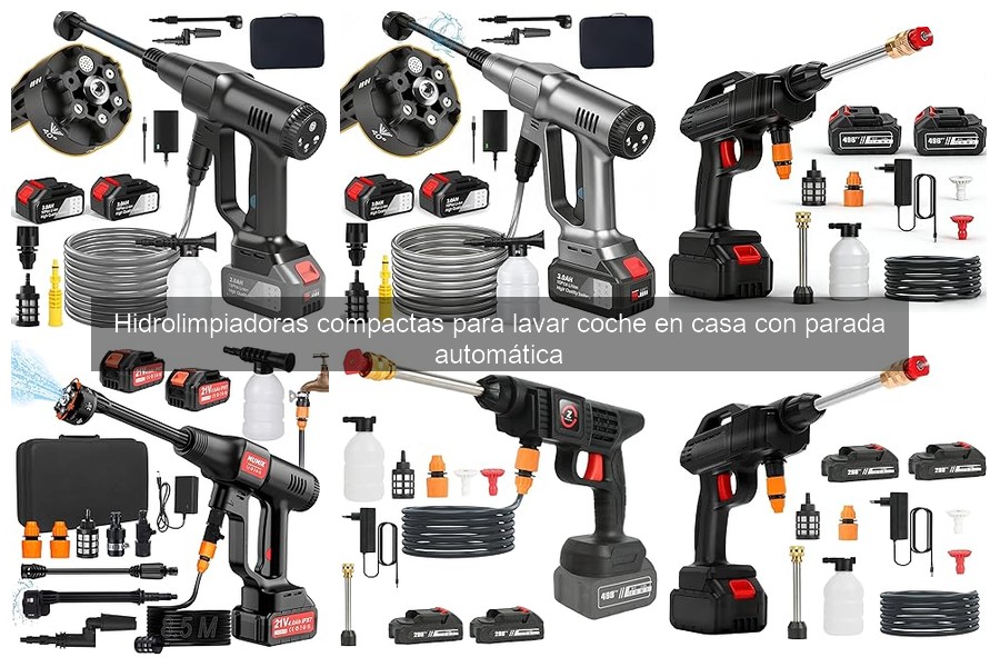 Mejores hidrolimpiadoras compactas para lavar coche en casa 2023