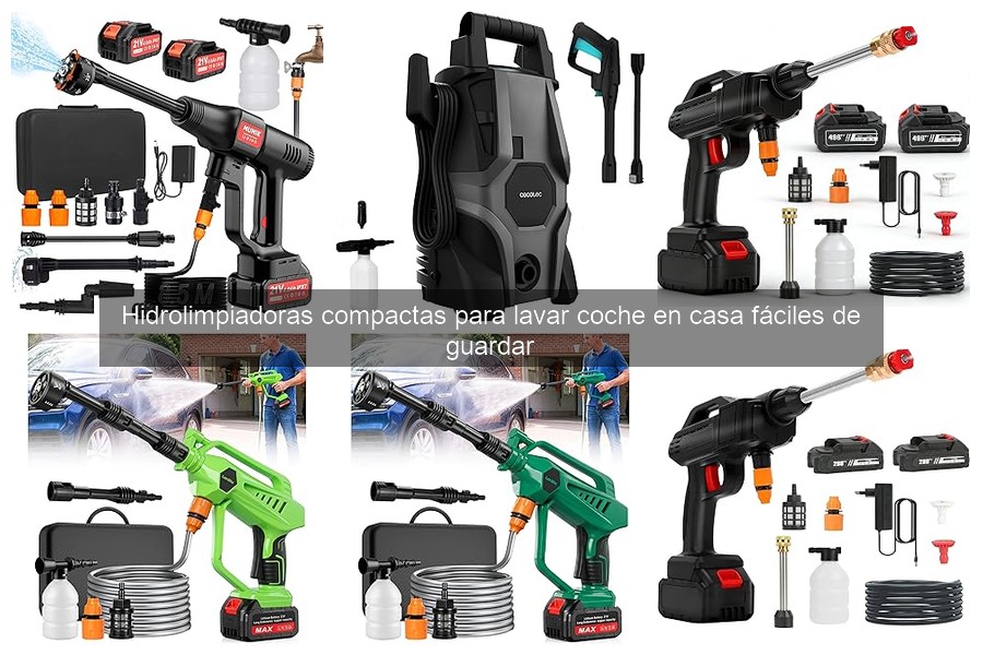 Mejores hidrolimpiadoras compactas para lavar coche en casa