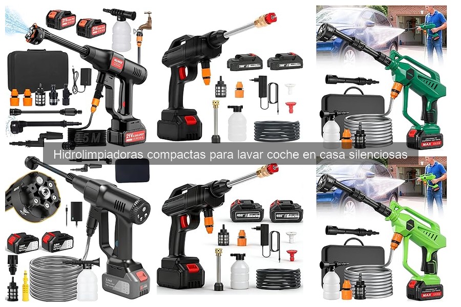 Mejores hidrolimpiadoras compactas silenciosas para limpiar coches
