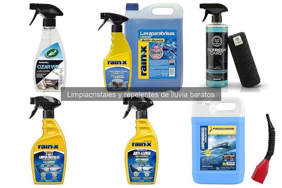 Mejores Limpiacristales y Repelentes de Lluvia Baratos