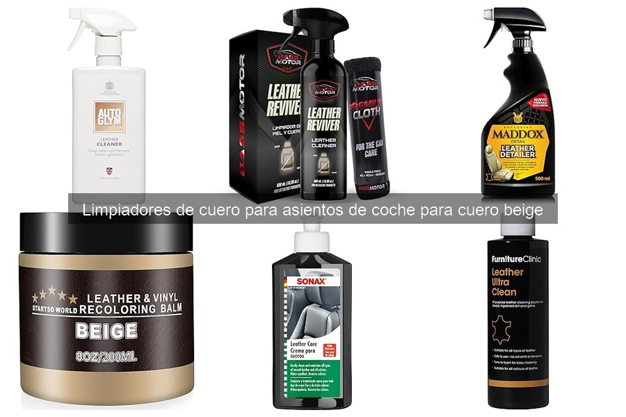 Mejores Limpiadores de Cuero Beige para Asientos de Coche