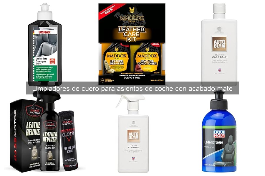 Mejores limpiadores de cuero mate para asientos de coche 2026