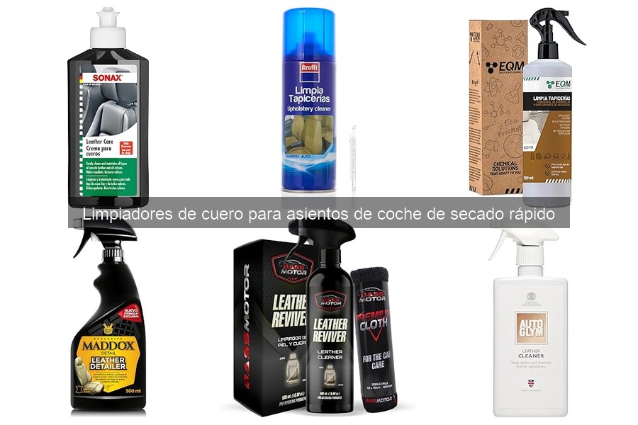 Mejores limpiadores de cuero para asientos de coche 2026