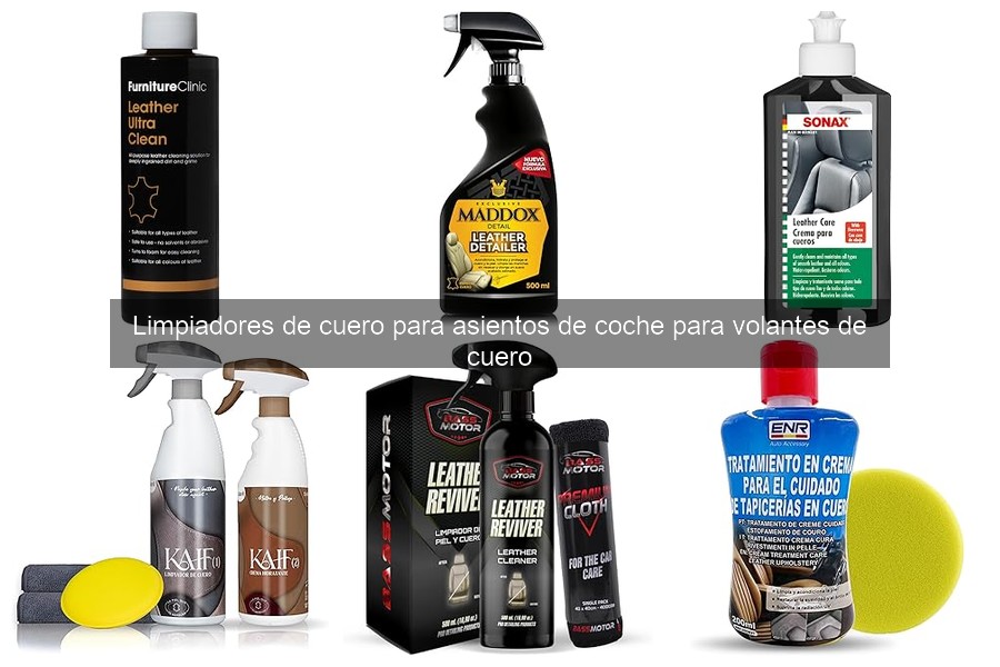 Mejores limpiadores de cuero para asientos de coche en 2026