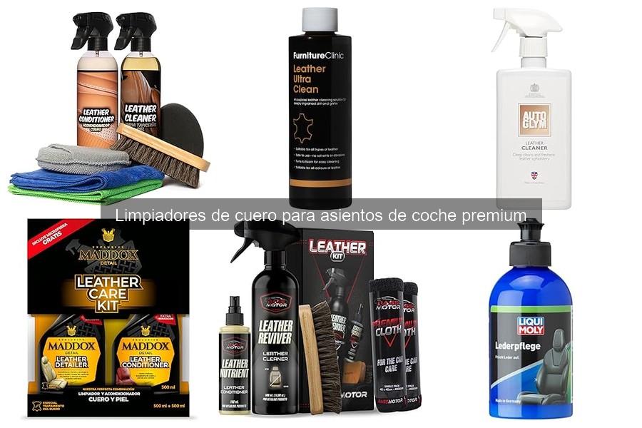 Mejores limpiadores de cuero para asientos de coche premium 2023