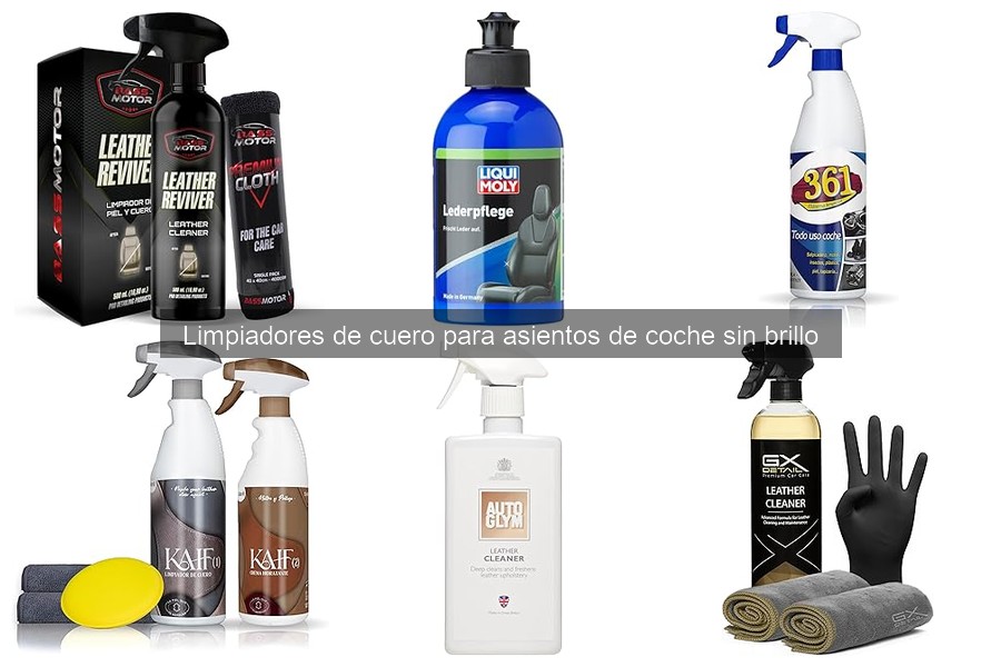 Mejores limpiadores de cuero para asientos sin brillo en 2026