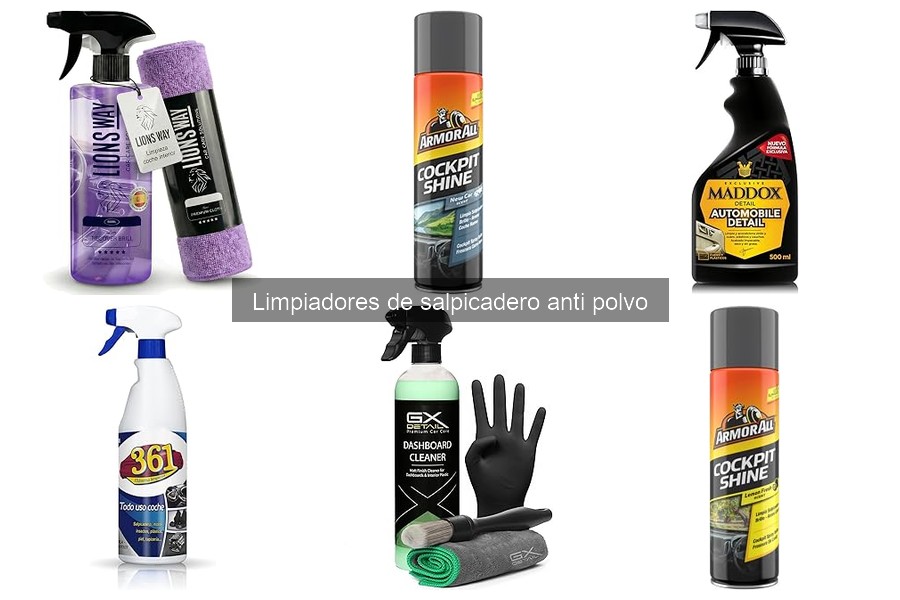 Mejores limpiadores de salpicadero anti polvo en 2026