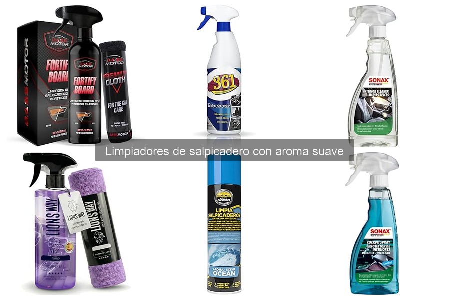 Mejores limpiadores de salpicadero con aroma suave en 2026