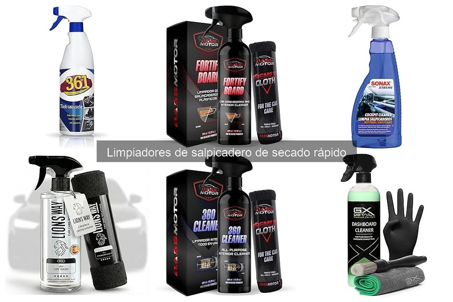 Mejores limpiadores de salpicadero de secado rápido 2026