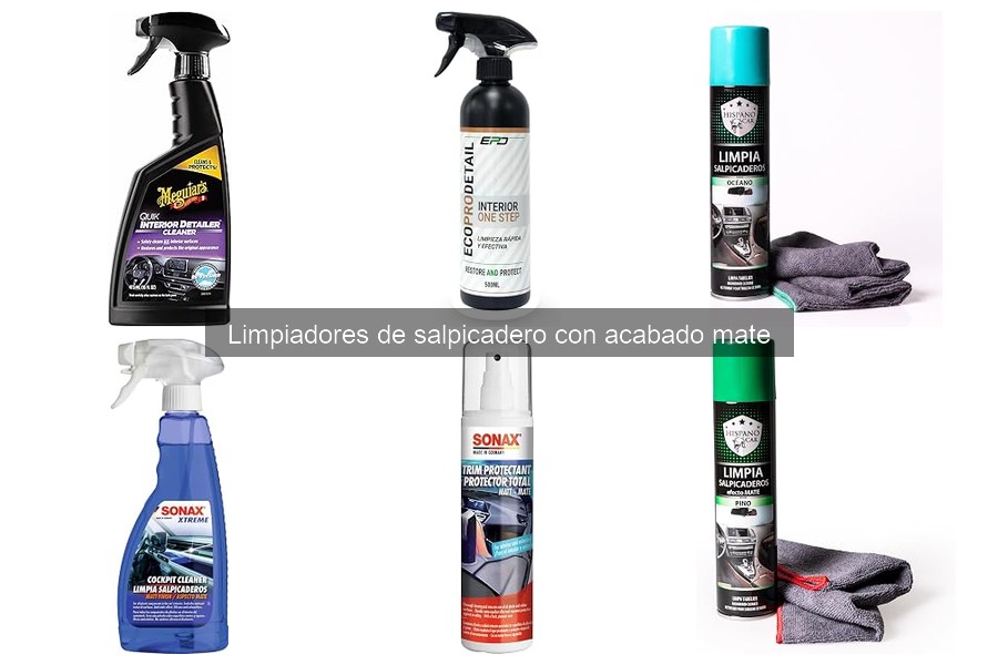 Mejores limpiadores de salpicadero mate para coches de lujo