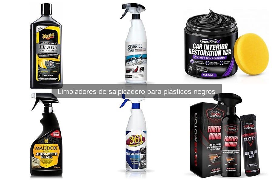 Mejores limpiadores de salpicadero para plásticos negros 2023