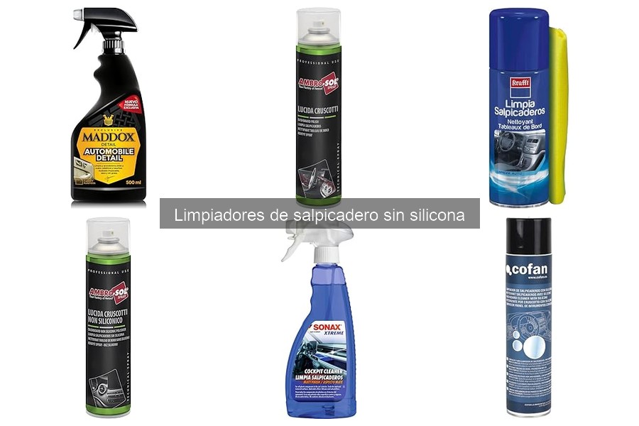 Mejores limpiadores de salpicadero sin silicona para coches