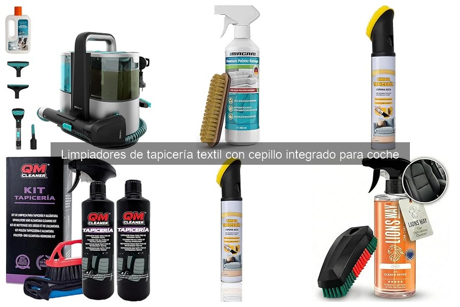 Mejores limpiadores de tapicería textil con cepillo integrado