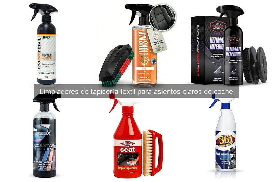 Mejores limpiadores de tapicería textil para asientos claros 2023