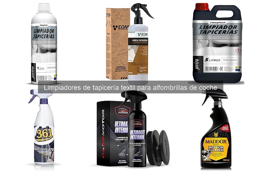 Mejores limpiadores de tapicería textil para coches 2023