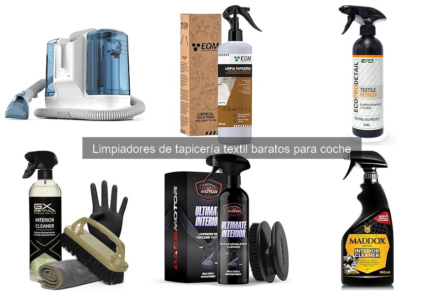 Mejores limpiadores de tapicería textil para coches en 2026