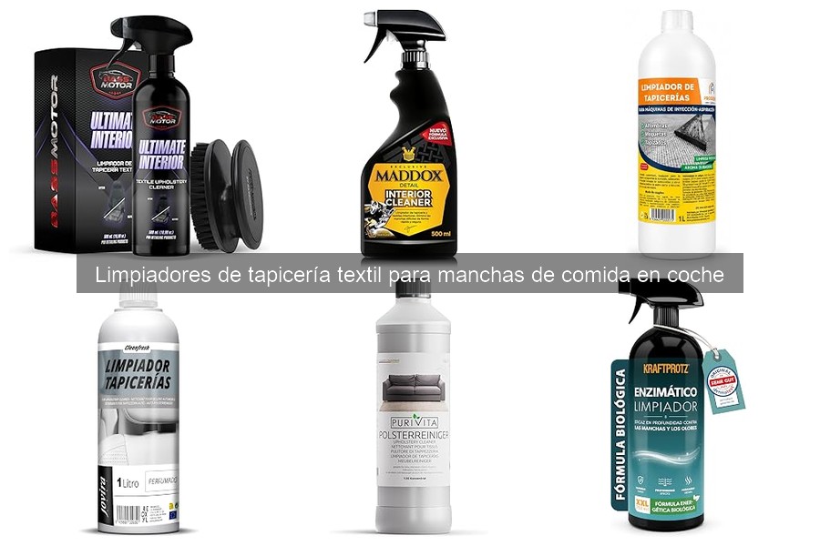 Mejores limpiadores de tapicería textil para manchas de comida