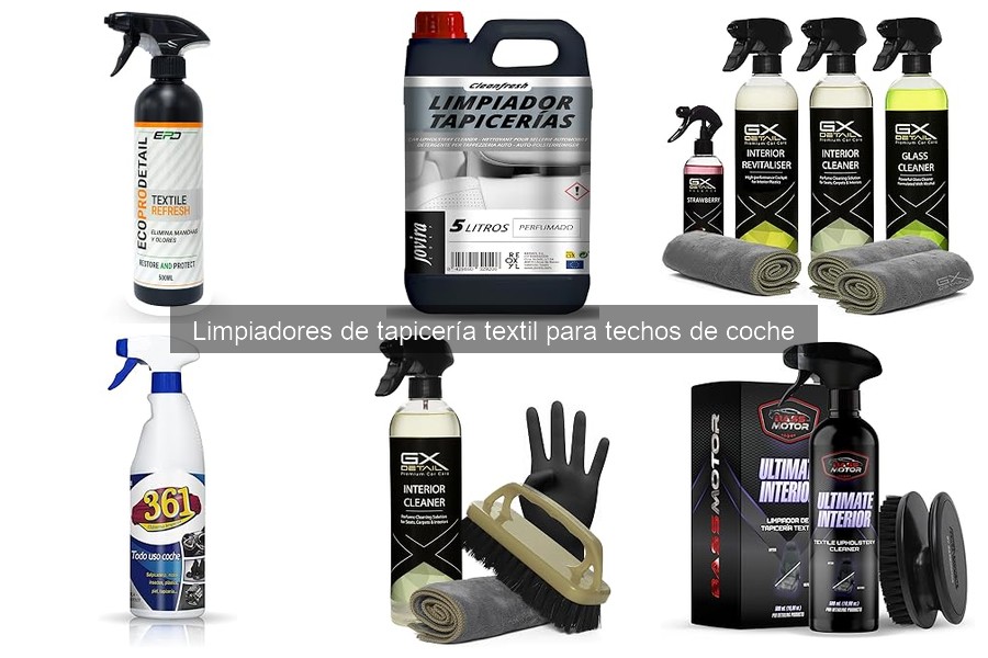 Mejores limpiadores de tapicería textil para techos de coche