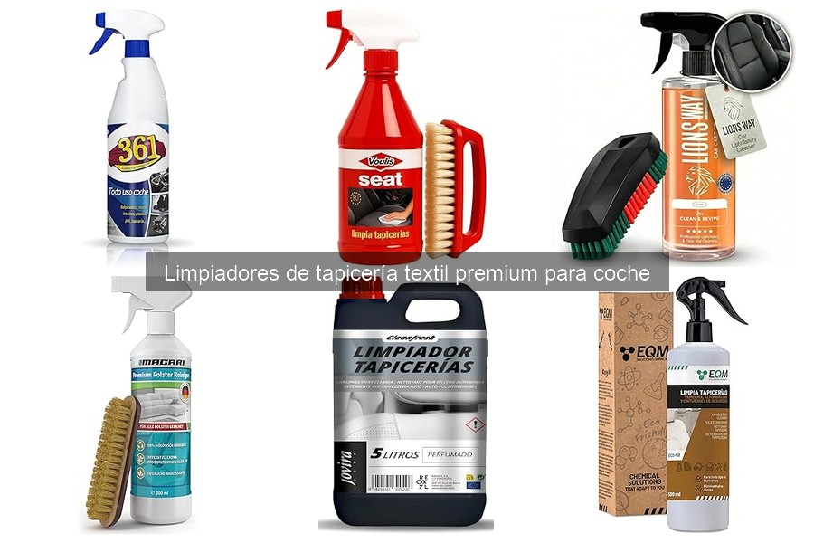 Mejores Limpiadores de Tapicería Textil Premium para Coche 2026