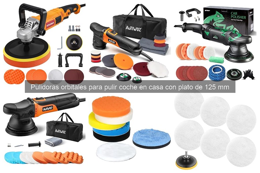 Mejores pulidoras orbitales 125 mm para principiantes en 2026