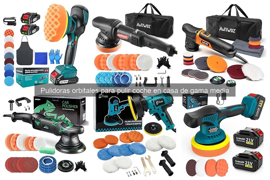 Mejores pulidoras orbitales de gama media para pulir coche