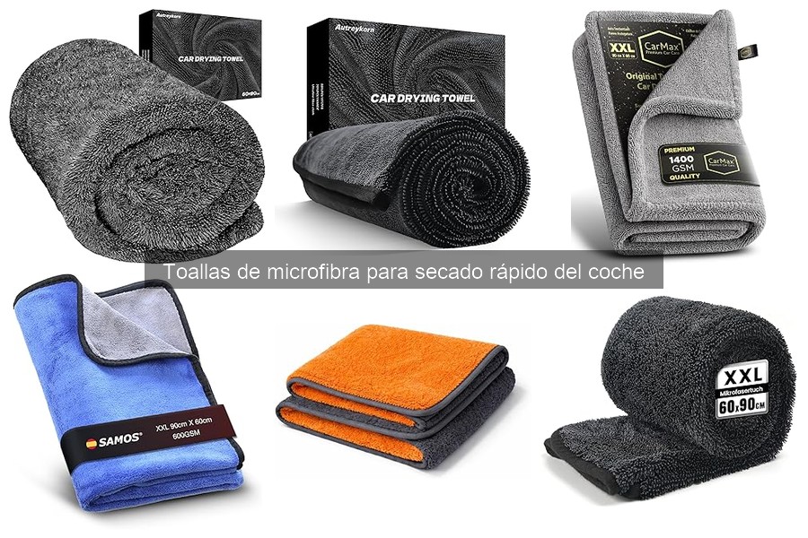 Mejores toallas de microfibra para secado rápido del coche