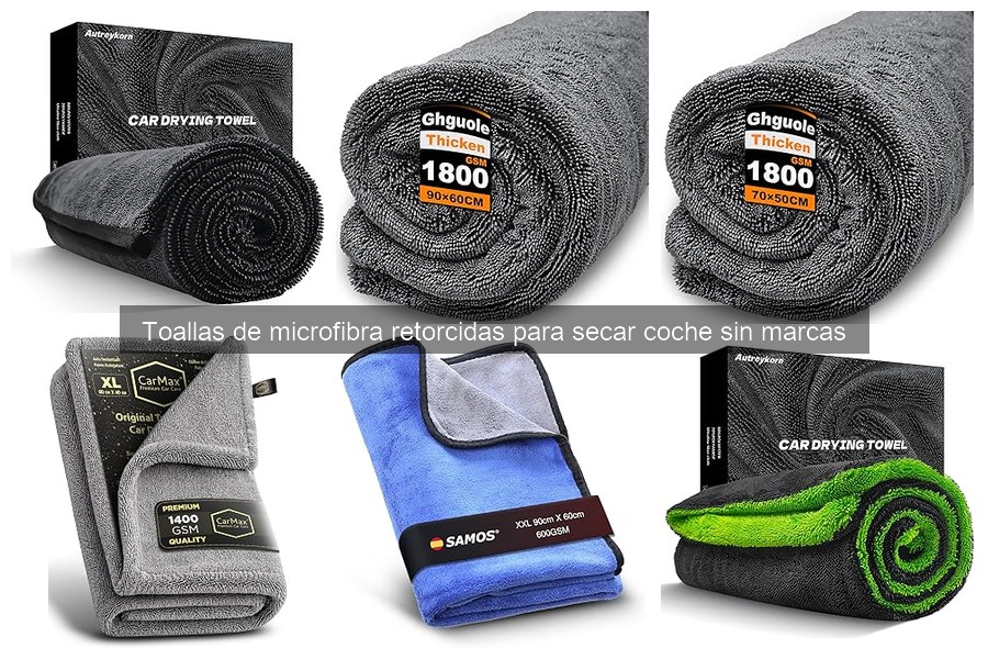 Mejores toallas de microfibra retorcidas para secar coches