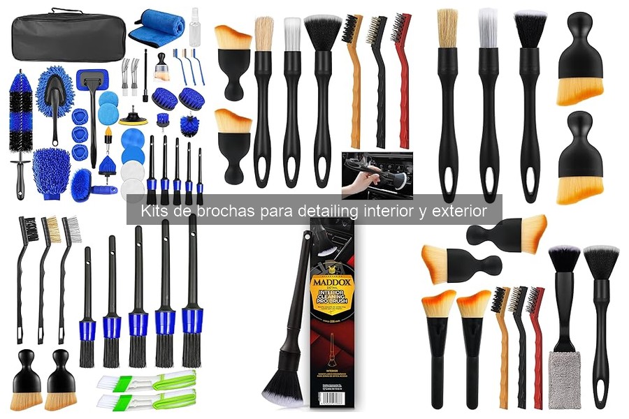 Problemas Comunes al Usar Kits de Brochas para Detailing