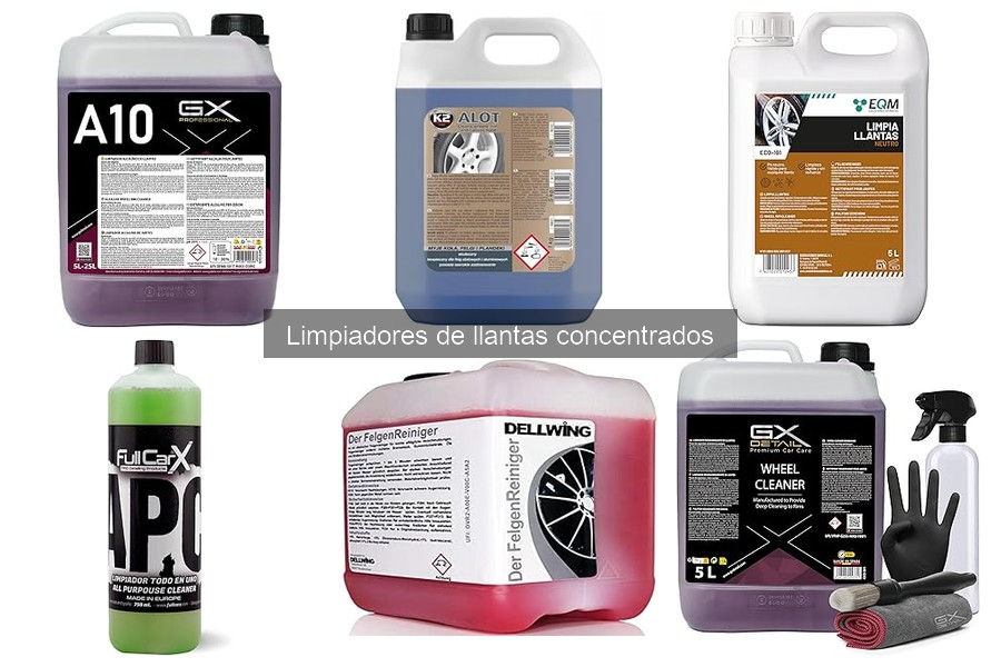 Problemas comunes al usar limpiadores de llantas concentrados