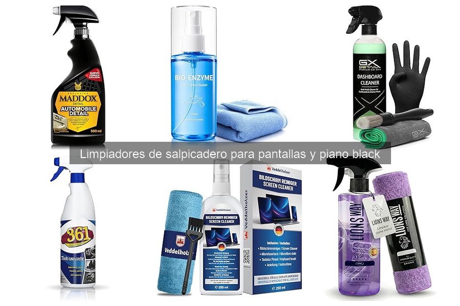 Problemas comunes al usar limpiadores de salpicadero