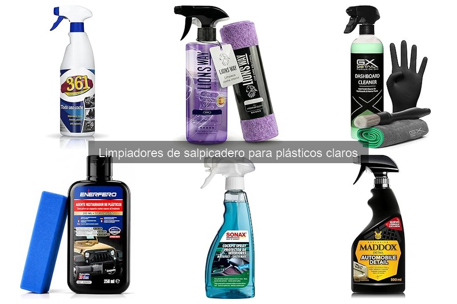 Problemas comunes al usar limpiadores en plásticos claros