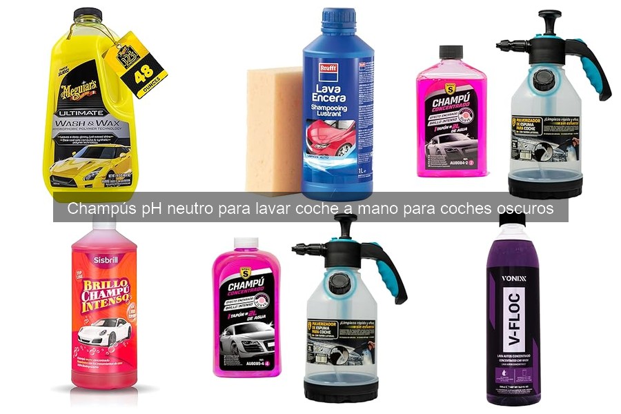 Problemas comunes con champús pH neutro en coches oscuros