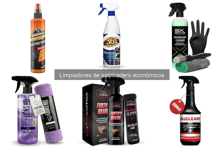 Problemas comunes con limpiadores de salpicadero económicos