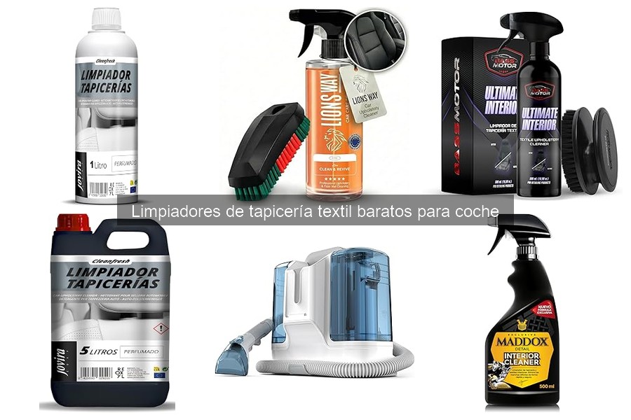 Problemas comunes con limpiadores de tapicería textil y soluciones